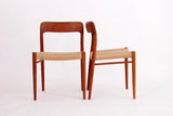 Set van 2 Niels Otto Møller Dining Chairs