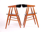 Set van 6 Aksel Bender Madsen & Ejner Larsen Eettafelstoelen
