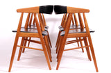 Set van 6 Aksel Bender Madsen & Ejner Larsen Eettafelstoelen