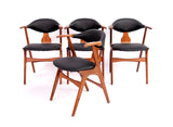 Set van 4 Eettafelstoelen Louis van Teeffelen