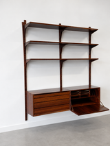 Vintage wandkast Poul Cadovius, System Cado - jaren '60 - palissander - 3 latten