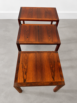 Kai Kristiansen Nesting Tables in Palissander | Denemarken, jaren 60