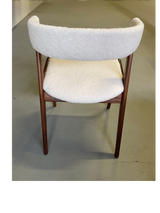 Set van 4 stoelen, Kai Kristiansen T21, witte bekleding, vintage jaren '60