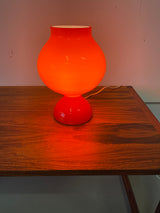 Orange glass table lamp Stepan Tabery, jaren '70 - Tjechoslovakije