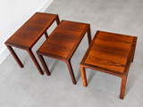 Kai Kristiansen Nesting Tables in Palissander | Denemarken, jaren 60