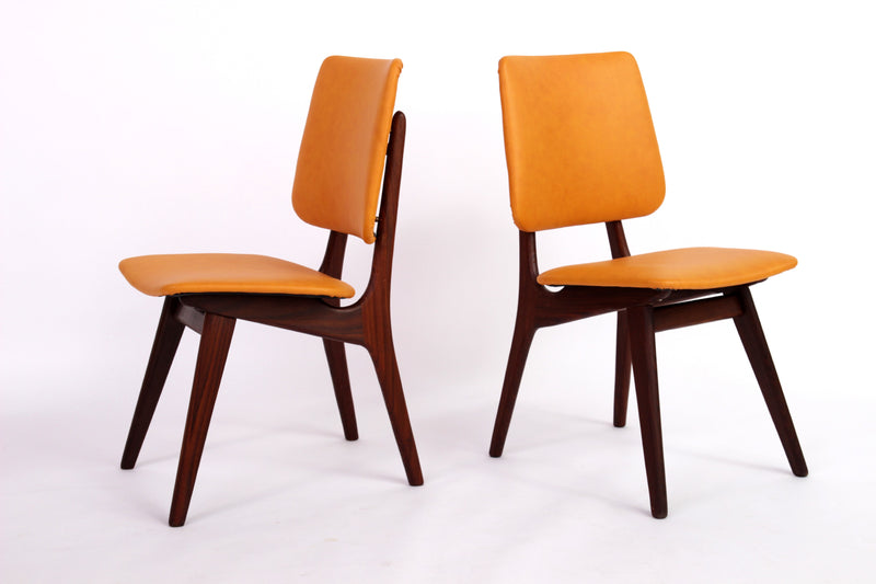Set of 6 Dining Table Chairs Louis van Teeffelen 