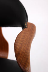 Set of 4 Dining Table Chairs Louis van Teeffelen 
