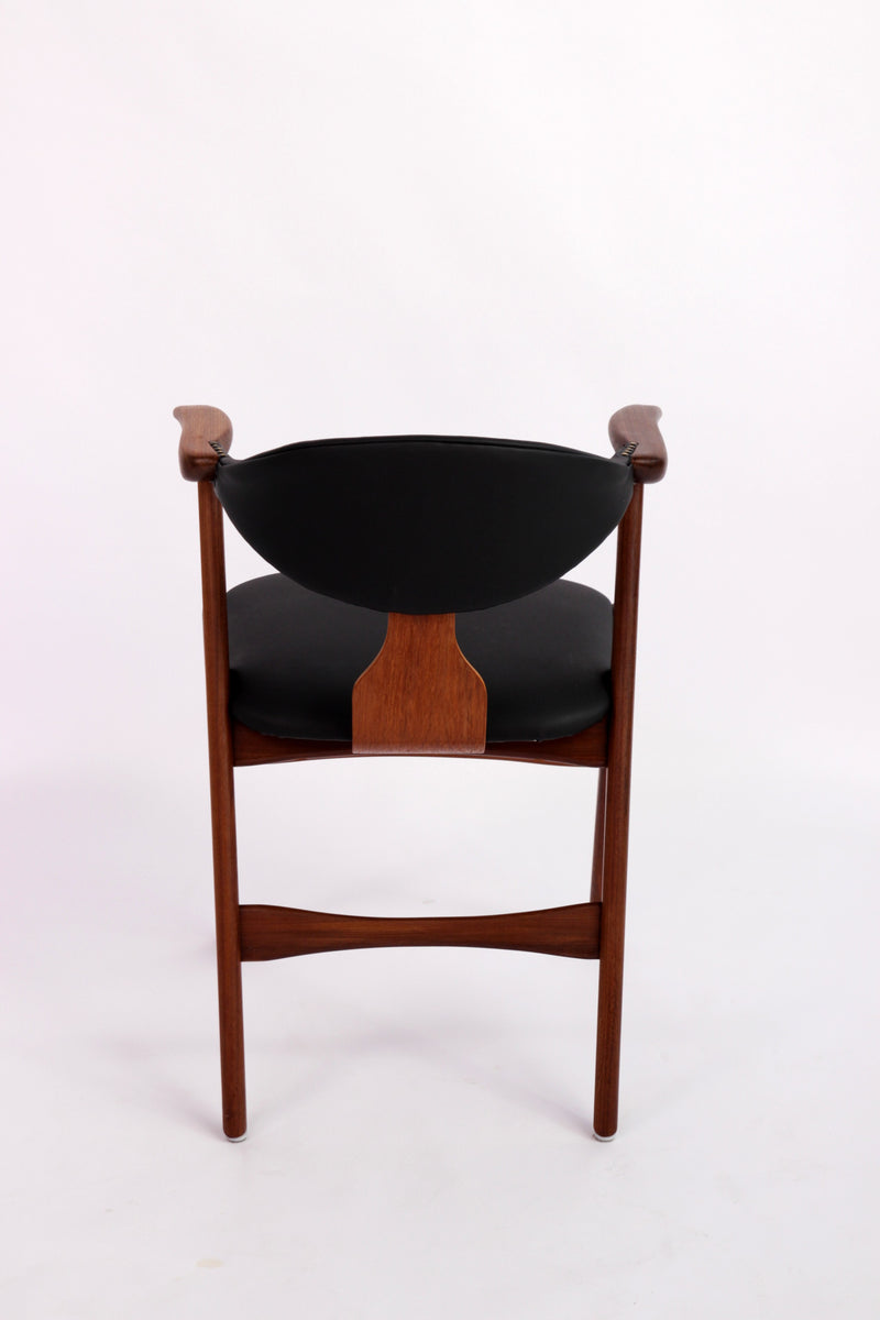 Set of 4 Dining Table Chairs Louis van Teeffelen 