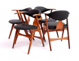 Set of 4 Dining Table Chairs Louis van Teeffelen 