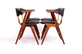 Set of 4 Dining Table Chairs Louis van Teeffelen 