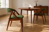 Set van 4 vintage eetkamerstoelen - Kai Kristiansen, model 31 - jaren '60 - massief teakhout